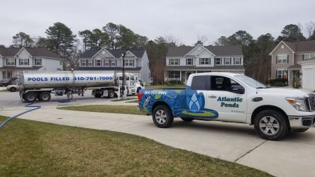 Filling up a large pond