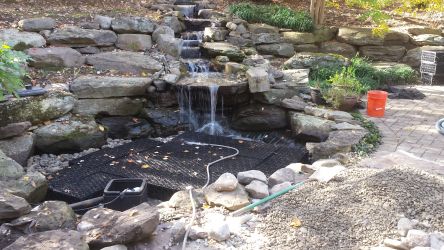 building a pondless waterfall