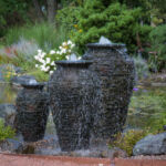 Stacked Slate Urns Stacked Slate Urns